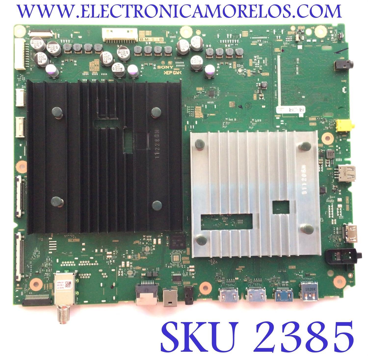 MAIN PARA TV SONY BRAVIA 4K HDR UHD / NUMERO DE PARTE A5044958A 924 / 101480811 / A-5044-958-A 924 / 1-014-808-11 / PANEL YDCS085MDU02 / DISPLAY T850QVN03.L / MODELO XR-85X95K / XR85X95K